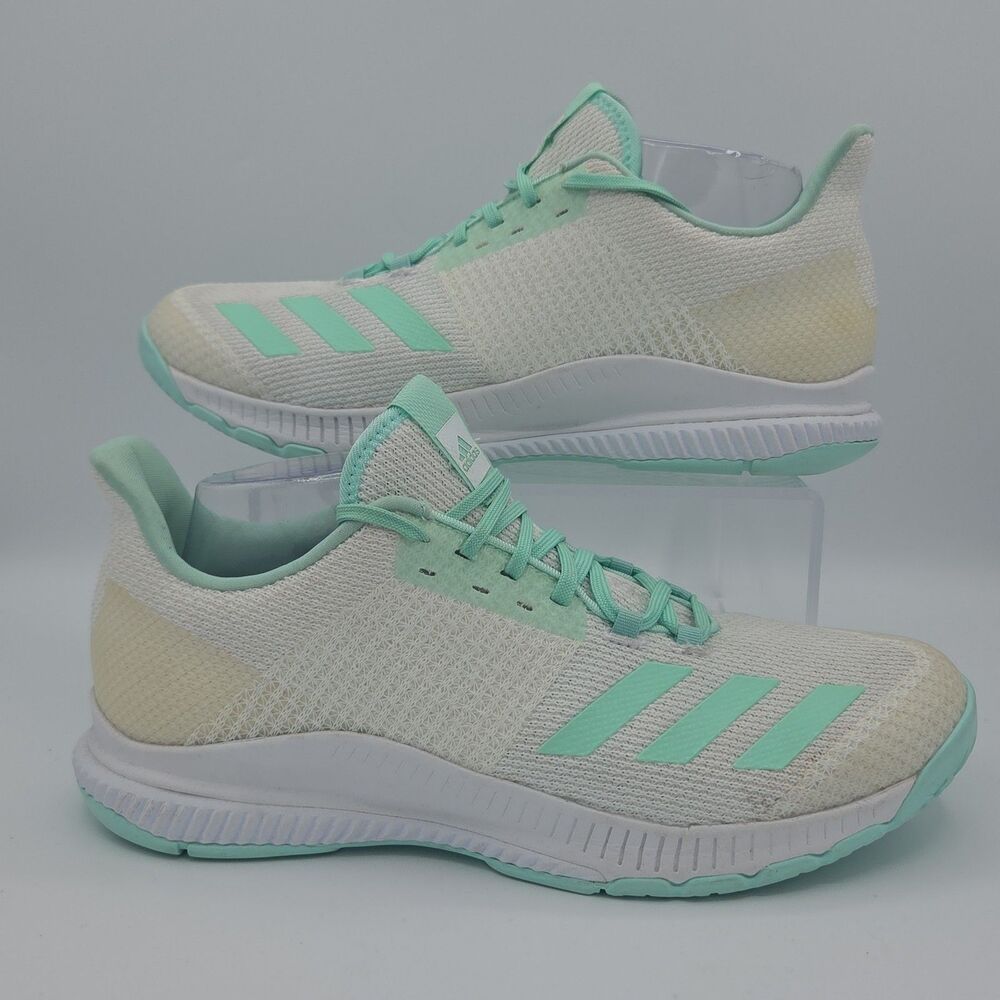 adidas Adizero Club White Clear Mint Tennis Shoes BC1030 Womens Size 10 Sneakers